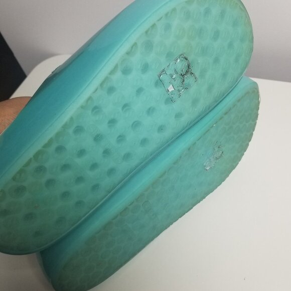 SKECHERS Foamies Namaste: Inner Peace Slide Sandle Translucent Green Sz 10 - Picture 8 of 8